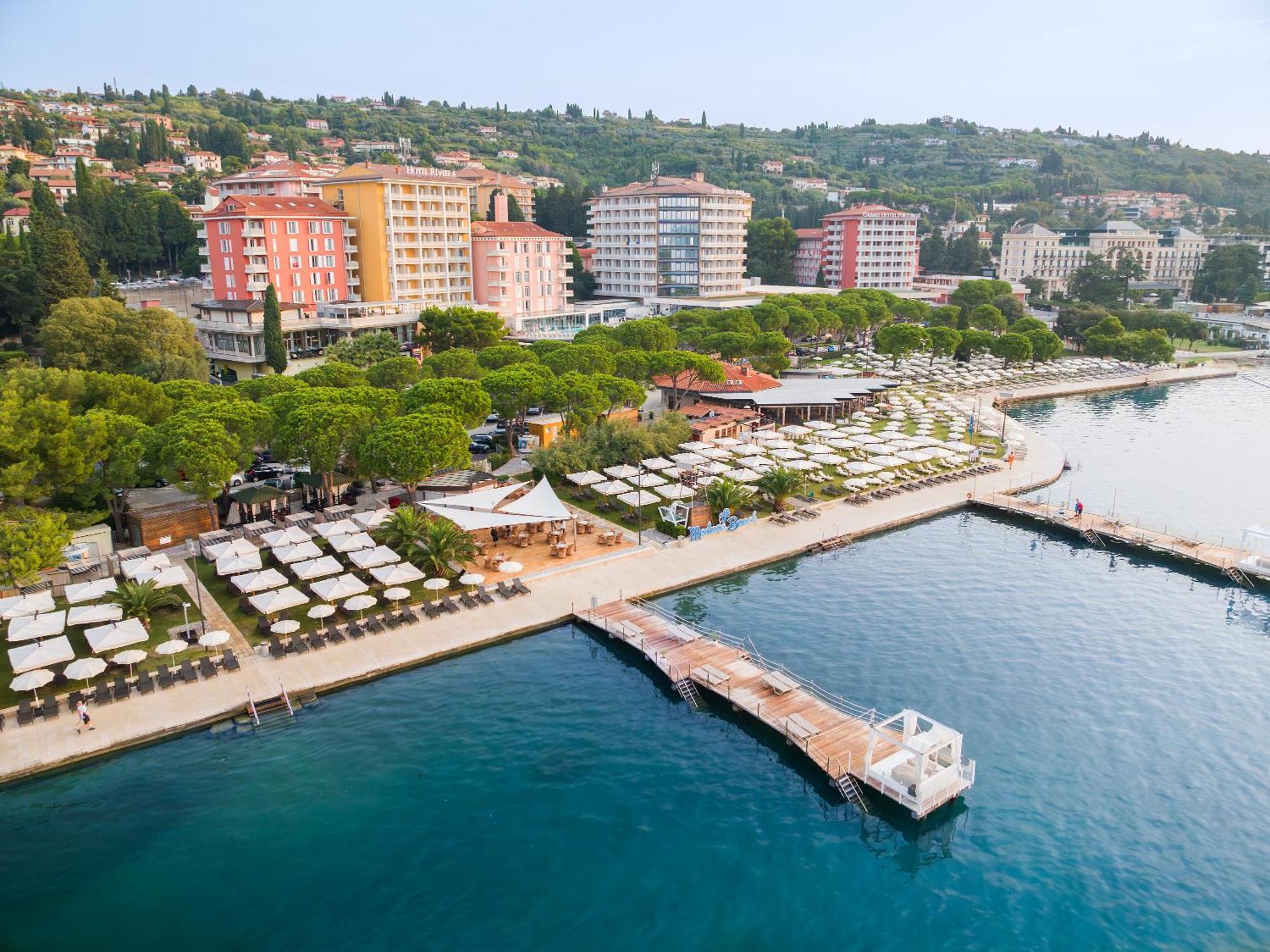 Hotel Slovenija - Terme & Wellness Lifeclass Portorož Eksteriør billede View of Port of Ohrid